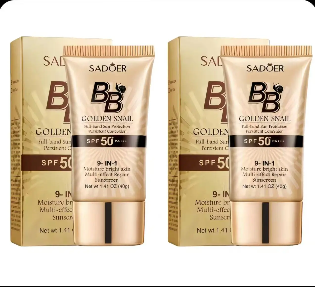 Snail BB Cream Foundation for Flawless Coverage, Hydrating Tinted Moisturizer with SPF 50 - Waterproof, Matte Finish & Long-Lasting Oil Control for All Skin Types, Cosmetic, Daily