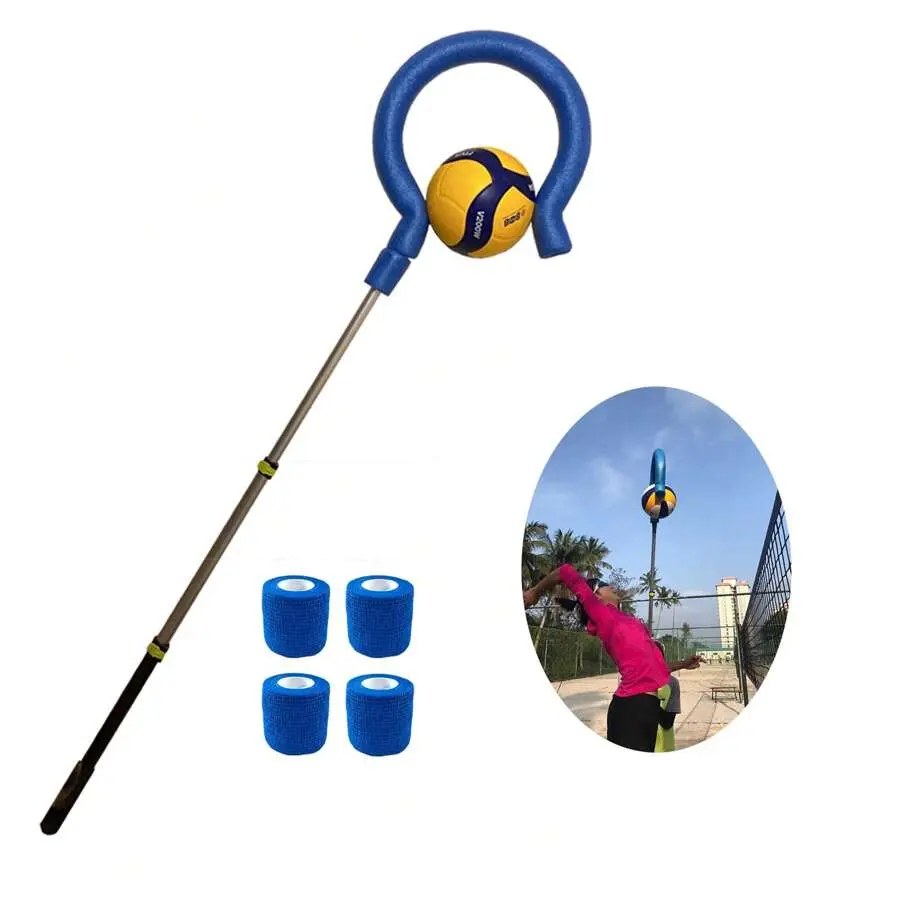Pro SPT5005 Volleyball Spike Trainer - Patented Adjustable Ultra-Light Aluminum Alloy Pole, Non-Slip Grip Training Aid for All Ages, Extendable High-Density Components to Boost Training Efficiency, Enhance Stability, Boosts Training Efficiency