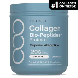 NeoCell Collagen Peptides Powder 20oz - Grassfed Protein Supplement - Advanced with 18 Essential Amino Acids