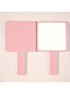 ADISEN Hand Mirrors, Ken Dall Mirror Red set,2PCS emojil 7.87" L x 7.48" W Salon Barber Hairdressing Handheld Mirror Square Black Handheld Makeup Mirror Gold Rich High Quality Mirror for Makeup Small Portable Salon Barber Hairdressing Vanity Cosmetic