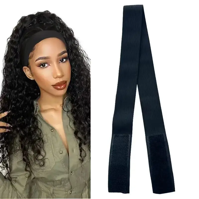 [For Wig Package]QZ Hair Gift Set With Elastic Band & Satin Bag & Brush & HD Wig Caps &  Duck Bill Clips