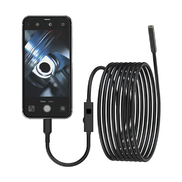 1920P HD Endoscope Borescope Camera, IP67 Waterproof Inspection Camera with 8 Adjustable LED Lights, 16.4ft Semi-Rigid Snake Cable for Automotive Plumbing HVAC Electrical Engine Wall Check, Cool Tool Gifts for Dad Husband Boyfriend Handyman