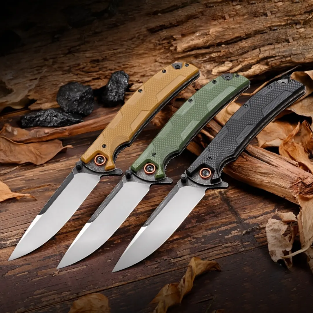 0247 folding knife, high-quality textured anti slip handle, portable pocket knife, fruit knife, essential kitchen knives, gifts for men and women
