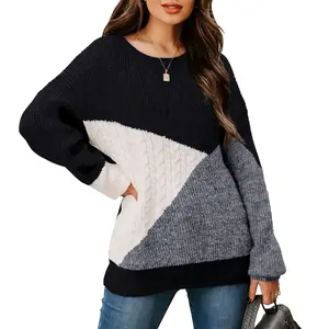 Necooer Color Block Knit Sweater! Oversized Cozy Core Xmas Exclusive + Influencer Obsessed Last 40pcs Must-Grab