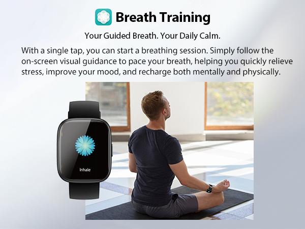 Alexa-Enabled Smart Wristwatch (Wearable Device), 1.83" HD LCD Touchscreen Fitness Tracker with Bluetooth Call, Heart Rate Monitor, Sleep Tracking, 120+ Sports Modes, IP68 Waterproof for Android & iPhone (with Camera), Workout, Magnetic, Charging