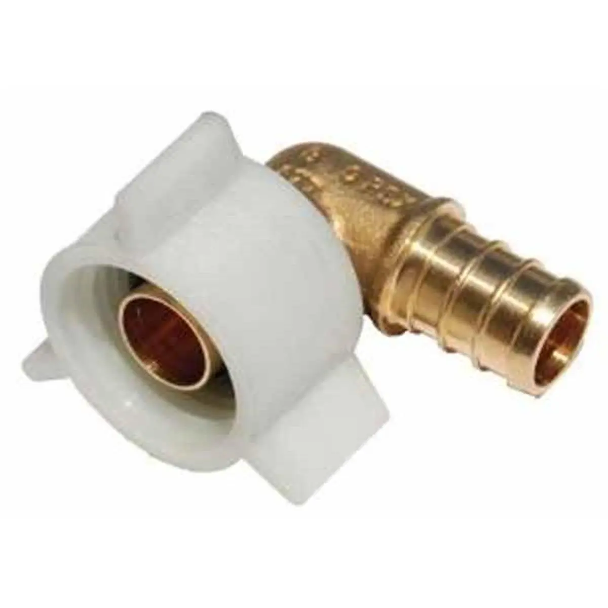 Cash Acme UC532LF Brass Swivel Elbow, 0.5x0.5 in. F, Bulk Pack, Clamp & Crimp Ring Compatible, Corrosion Resistant, Can Be Used With PEX Pipes & Water Distribution Systems (Boating Water Sports)