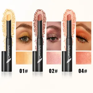 3PCS Shimmer Cream Eyeshadow Stick Set – Waterproof Long Lasting Glitter Eye Brightener Pencil | Blendable Metallic Nude Glow Eye Makeup for All Skin Tones holy fairy tale palette vegan shadow black
