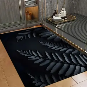 Soft Diatomaceous Earth Floor Mats, Bathroom Drying Doormat - non-slip, quick-drying, water-absorbent, geometric pattern, hand-washable, suitable for bathroom, entryway, kitchen, perfect home decoration
