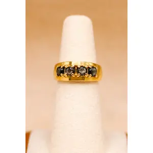 The Spreckels 2.0 Ring | Black Onyx or Black Star Sapphire Statement Ring