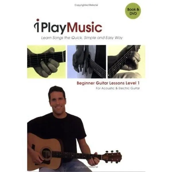 USED-Beginner Guitar Lessons, Level 1: For Acoustic & Electric Guitar (Book & DVD) by Quincy Carroll (Paperback)