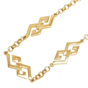 Pre-owned Givenchy 1 Small Leather Goods G Logo Necklace gz