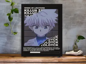 Killua Zoldyck – Speed of Lightning | Hunter x Hunter POSTER UNFRAMED  | Unframed Wall Art