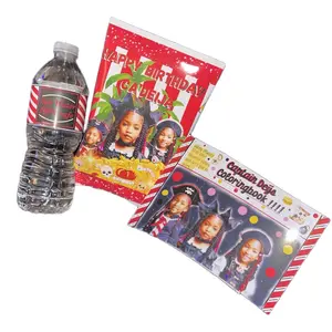 (10) Party Pack Custom Water Bottles , Chip Bags , Coloring Books And More
