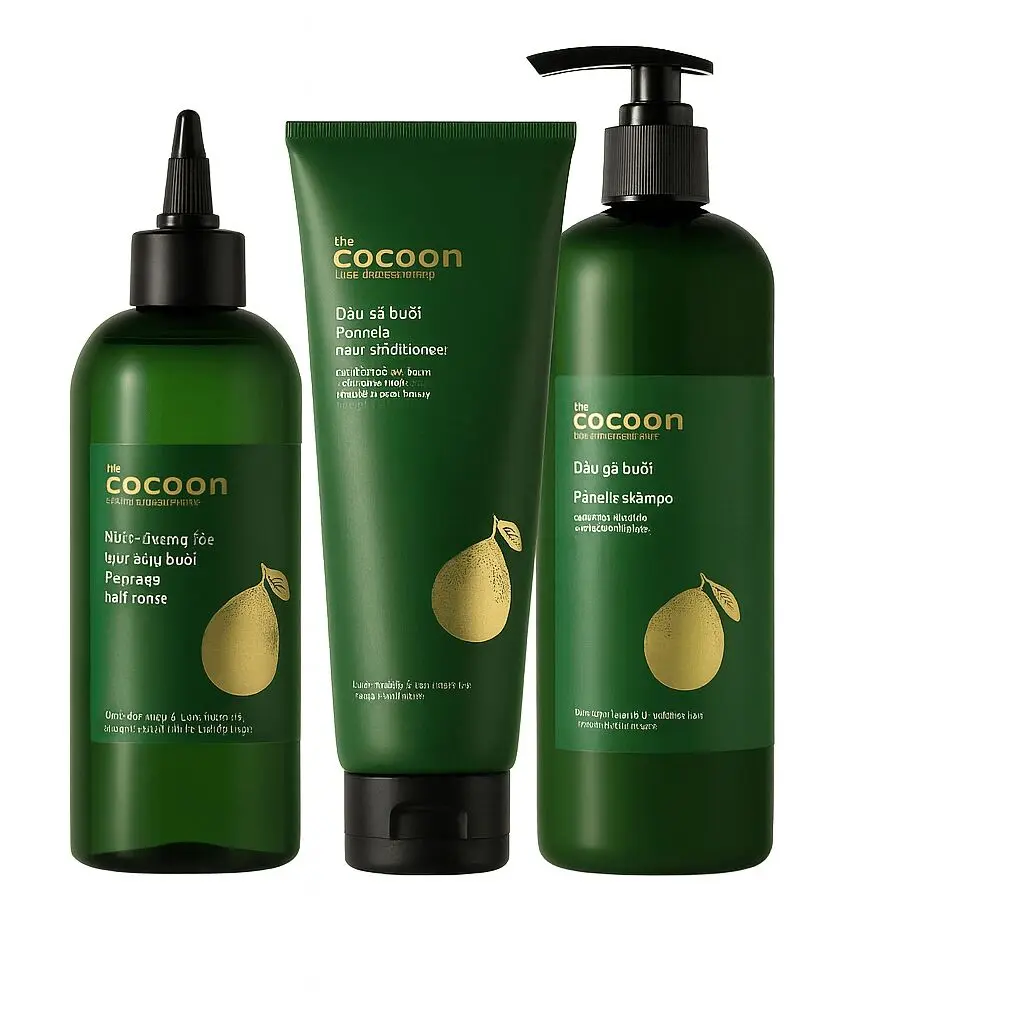 Cocoon Pomelo Big Ultimate Hair Set, Gentle Daily Haircare Kit for Restoring Radiant Hair