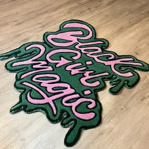Black Girl Magic Rug (Green)
