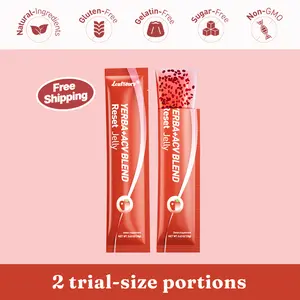 LeafStory Yerba + Apple Vinegar Reset Jelly (2 Sticks): Mixed Berry Flavor, Support Digestion, Gut Health, and Metabolism, Debloat, Natural Ingredients , Sugar-Free, Gluten-Free, Non-GMO, Gelatin-Free