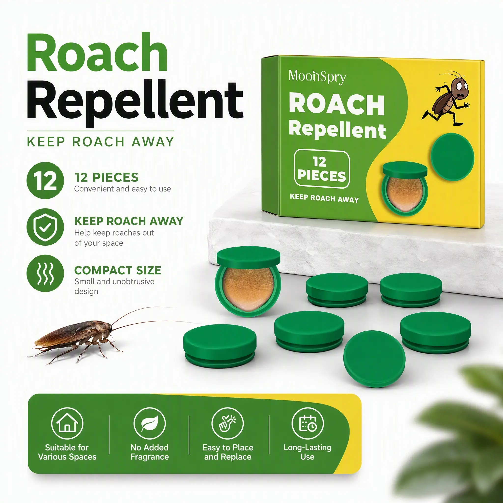 Indoor  bait gel and trap, 12 pieces,  killer -home outdoor pest control dragonfly bug  bearspray advion cockroach moonspry roach repellent