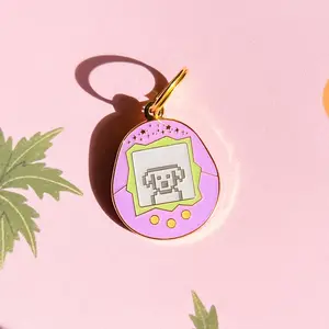Tamagotchi Dog Pet ID Tag - 90's Nostalgia - Durable, Personalized Dog Tag Cat Tag
