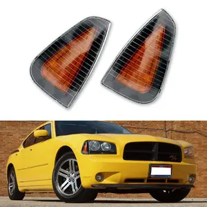 2pcs Side Marker Parking Turn Signal Corner lamps Lights Pair Set NEW for 2006 2007 2008 2009 2010 Charger,Replace OEM 4806218AD 4806219AD