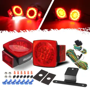 Partsam Led Submersible Trailer Tail Lights Kit