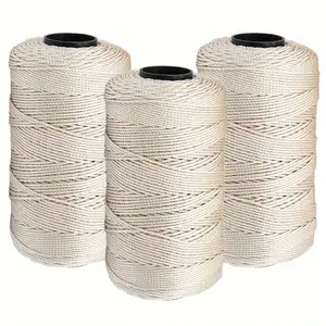 3 Skeins of Yarn, Variegated Nylon Yarn 1.5Mm X 219 Yds Per Skein, General Purpose Craft Yarn for Knitting, Crochet, Hats, Bags, Purses, Shoes, Plant Hangers, 100% Nylon, Multiple Color Options