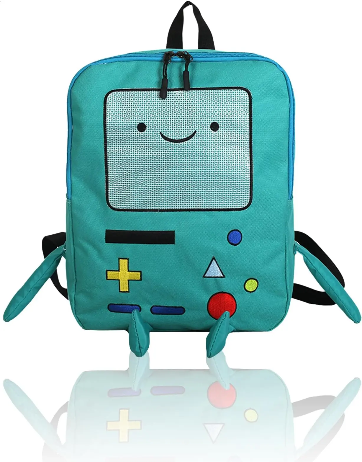 Cartoon Adventure Time BMO Backpack, Funny Game Console School Bag, Portable Lightweight Casual Travel Bookbag