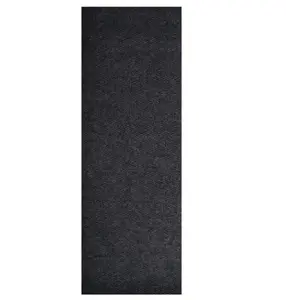 Extra Long Hallway Runner Non-Slip 2x31 Indoor Utility Rug, 2' x 31', Black Hobnail