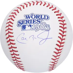 Cal Ripken Jr. Baltimore Orioles Autographed 1983 World Series Logo Baseball - Fanatics Authentic Certified
