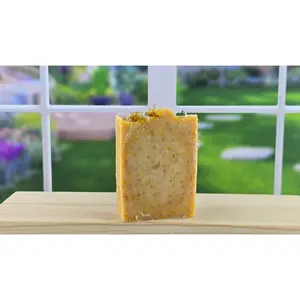 Blood Orange and Unscented Dandelion Goat Milk Cold Process Soap