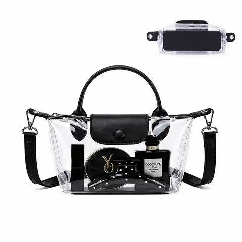 Five Season Home Clear Bag for Five Seasons Home Small Crossbody Purse Approved for Stadium Use Handbags for Concerts & Sports Events crossbody bags women Handheld Shoulder Bag, Fashionable Crossbody Bag, Crossbody Hands‑Free