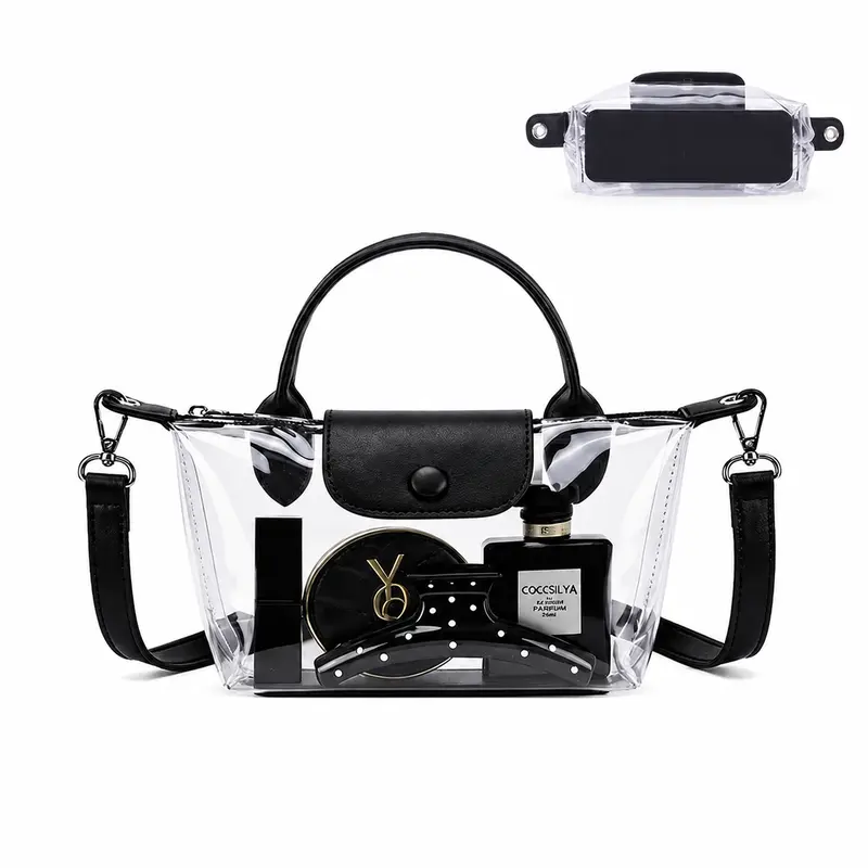 Five Season Home Clear Bag for Five Seasons Home Small Crossbody Purse Approved for Stadium Use Handbags for Concerts & Sports Events crossbody bags women Handheld Shoulder Bag, Fashionable Crossbody Bag, Crossbody Hands‑Free