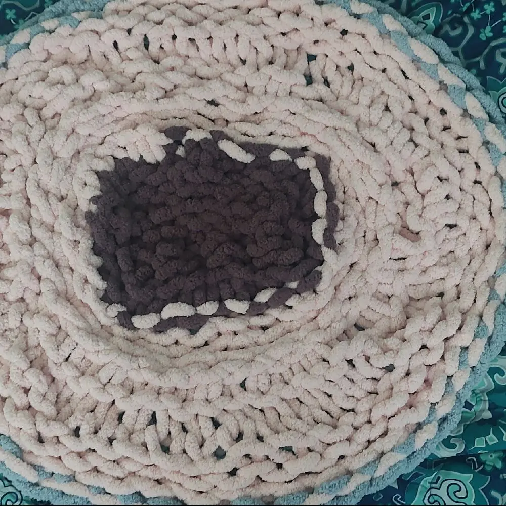 crocheted rug