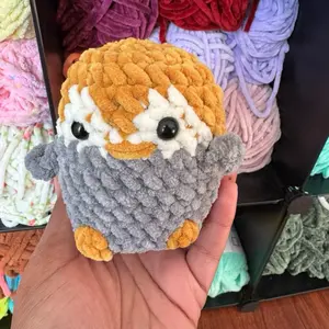 Hand-crocheted penguin