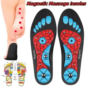 2Pcs Acupoint Massage Magnetic Insoles, Acupressure Insoles for Men and Women, With Shock-Absorbing Arch Support, Breathable And Non Slip Design, Suitable for All Footwear, Ergonomic Fit