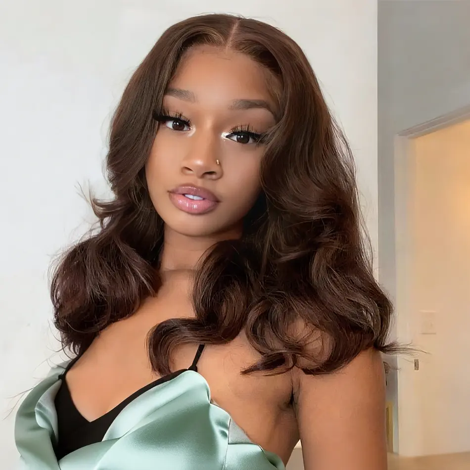 5x5 brown wave bob 200 density