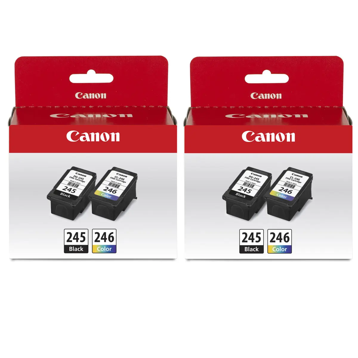 Canon 2 Pack PG-245 Black & CL-246 Color Ink Cartridge Value Pack for Select PIXMA iP, MG, MX, TR, TS Series Printers