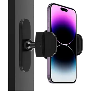 Magnetic Phone Holder Mount for Gym Golf Cart 360° Rotatable Adjustable Strong Magnet Base Universal for 4.7-6.5" Smartphones Secure Metal Surface Attachment
