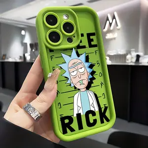 Cartoon Ricks And Mortys Protective Smartphone Cellphone Case Suitable for iPhone 17 16e 16 15 14 13 12 11 Mini Pro Max Air X XR XSMAX 8 7 Plus Anti Fall Shockproof Soft TPU Back Cover with Protection Accessories Casing
