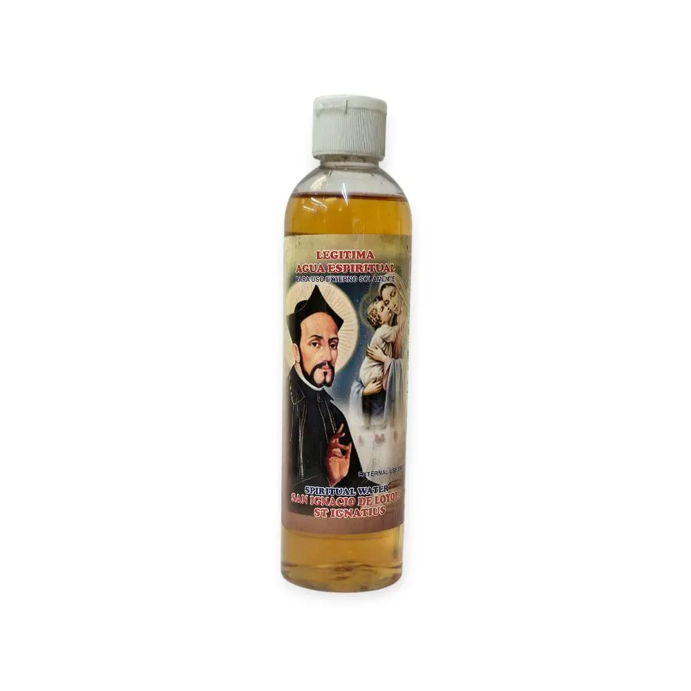 Scented San Ignatius Spiritual Water for Inner Strength & Cleansing, 16 oz Liquid for Negative Energy Protection, Prayers & Baths, Devotions, External Use Only, Boosts Inner Strength And Faith, Spiritual Baths, Adults, None, Prayer Bath, San Ignatius Of L