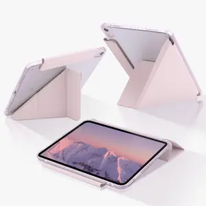 Spallo Case for iPad Air 8th/7th/6th Gen M4 2026 with Pen Holder, Ipad Tablet Accessories, Tablet Protective Cover, Compatible with iPad Pro M5 2025, iPad 11th 11 inch, Y-Fold Stand with Back Cover, Auto Wake/Sleep, Anti-Bend