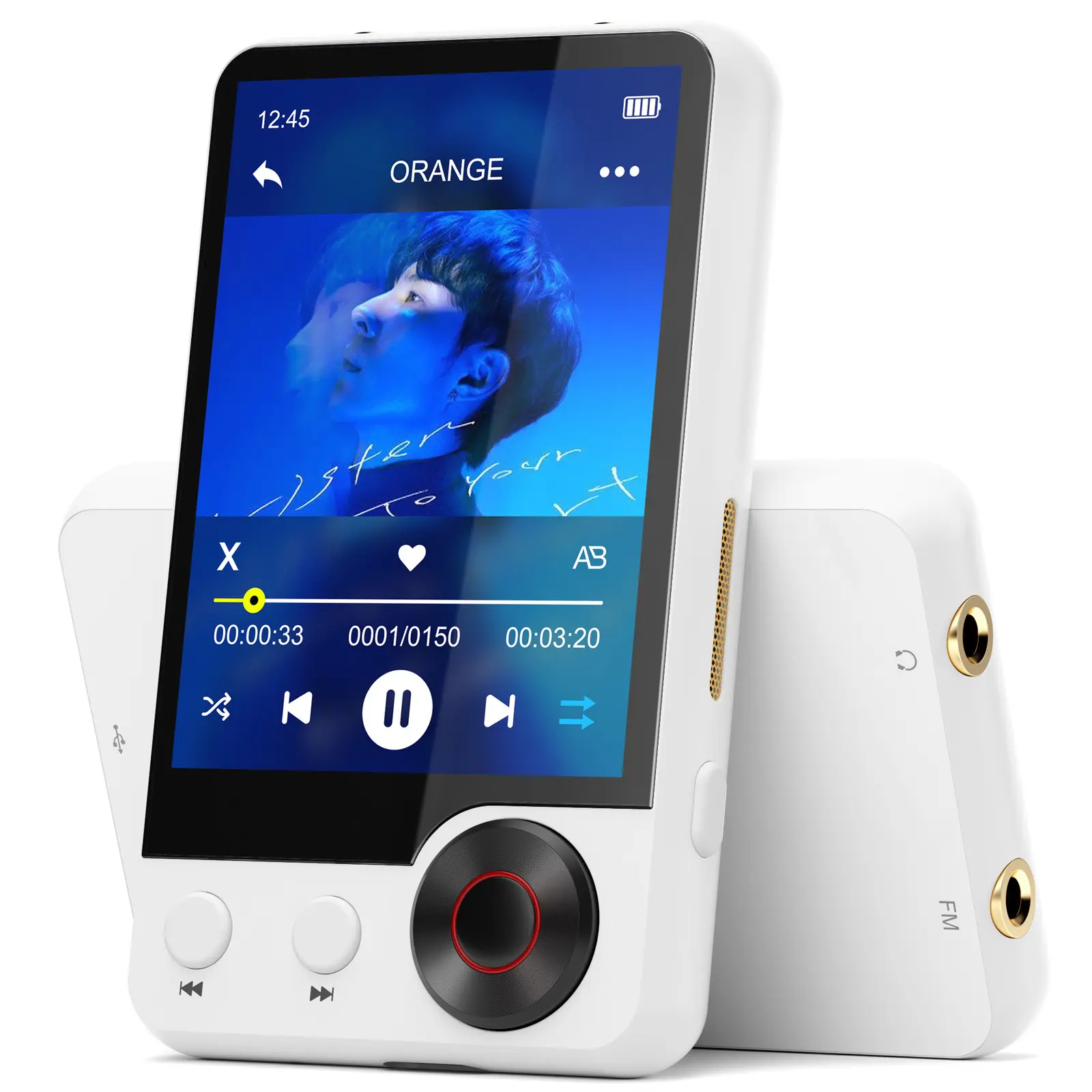 X58 Bluetooth-compatible Mp3 Player with Touch Screen, HiFi Speaker, Fm Radio, Supports Up to 512gb SD Card, Includes USB Cable and Headphones, Portable Music Player, Musical Audio Player