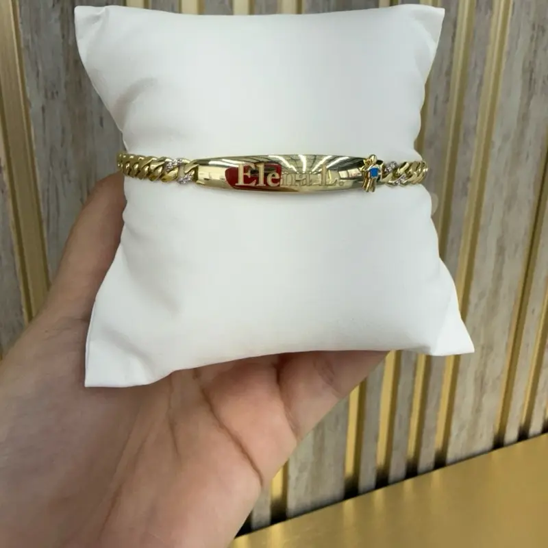 Personalized Monaco Bracelet - Real 10k/14k Gold