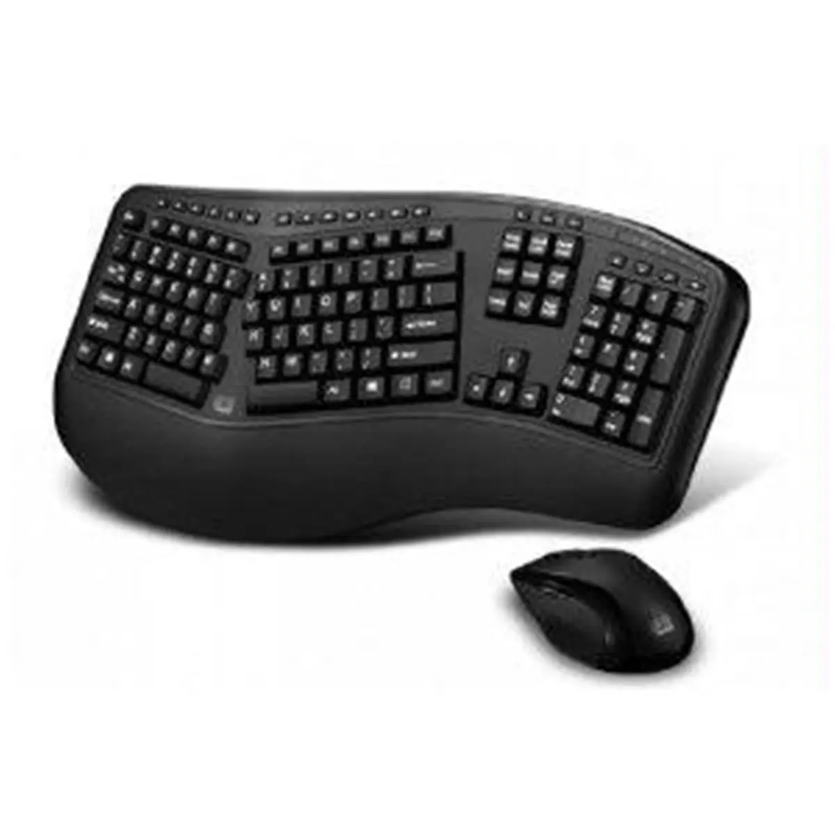 Adesso 2.4GHz RF Wireless Keyboard and Computer Mouse Combo - Tru-Form Wave Ergonomic Keyboard, Laser Mouse, Computer Mouse Wireless