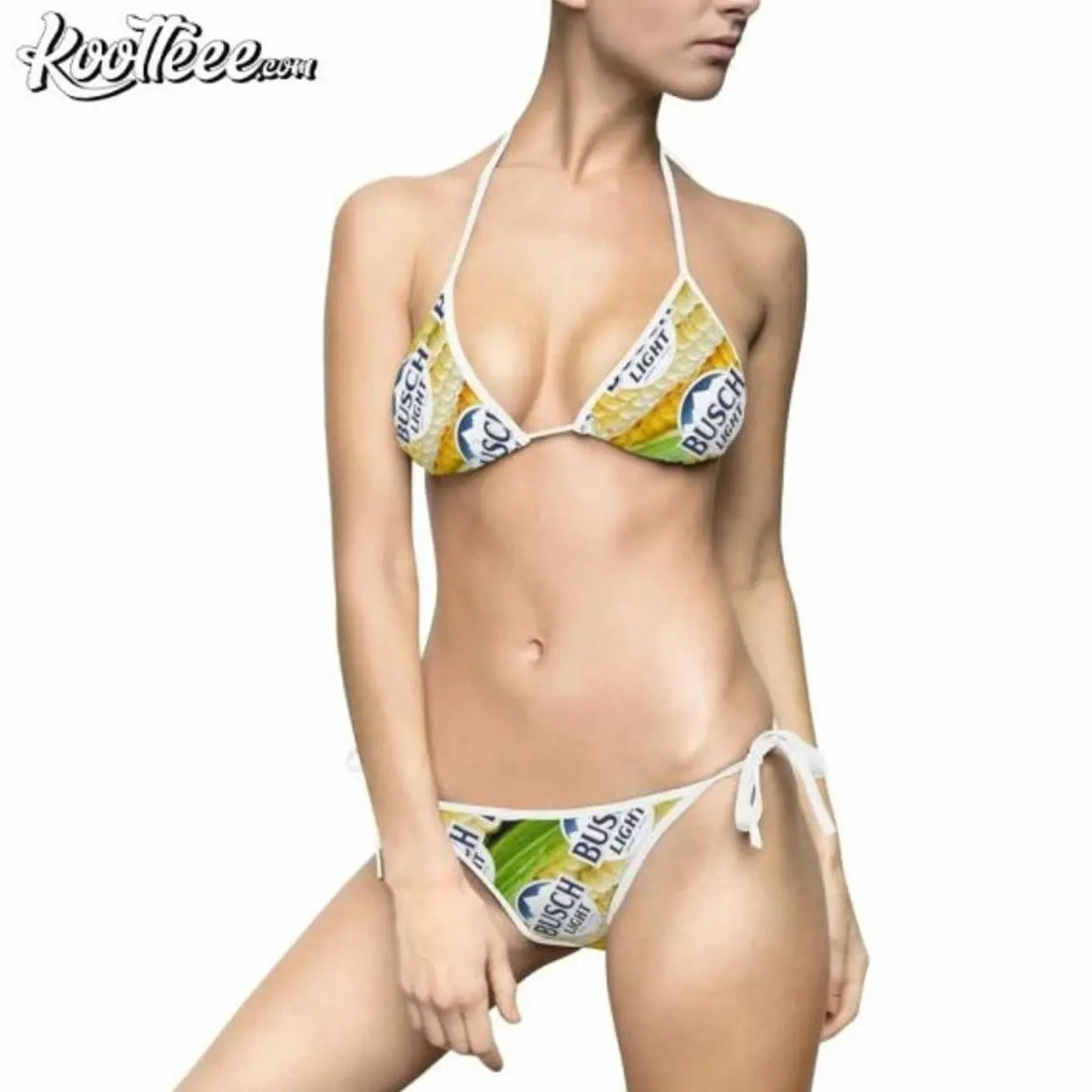 Busch Light Beer Women’s Bikini Swimsuit FK5 49T