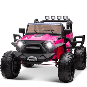 Hikiddo 24V 9Ah Ride on Toy for Big Kids, 2-Seater Powered Ride-on Truck Car with Remote