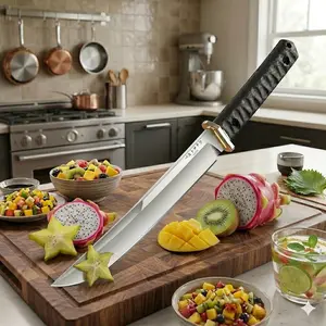 Freelander Kitchen Knife with Ergonomic Grip and Custom Sheath Knives for Men