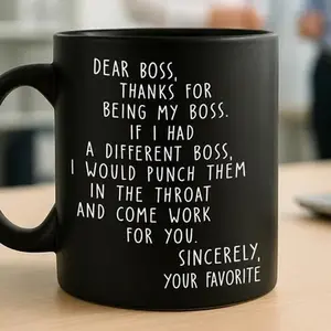 [Sale Up To 50%] Dear Boss Thanks for Being My Boss If I Had a Different Bosses Mug, Funny Thank You Gifts for Coworker From Employee Gifts for Coworkers