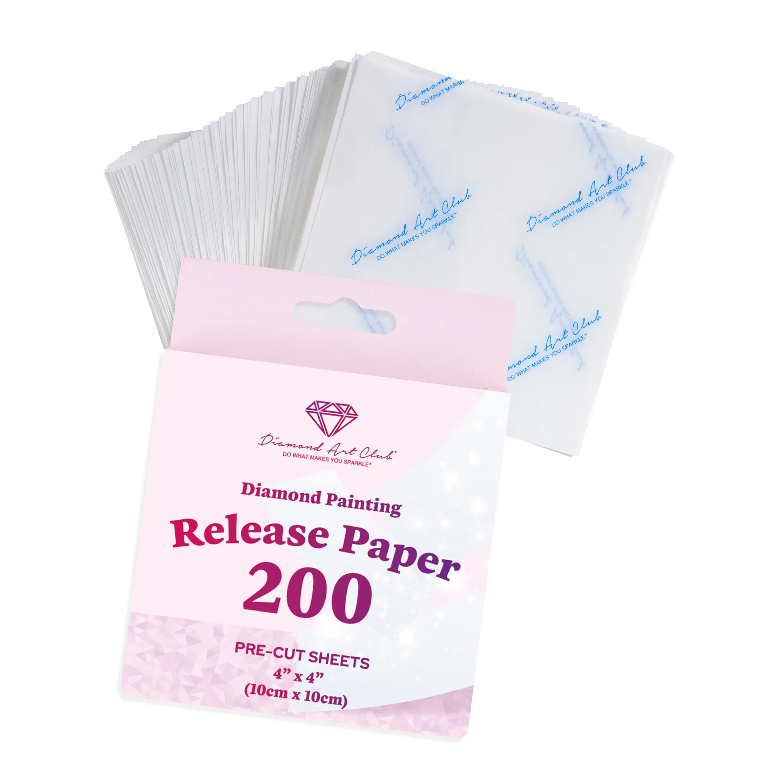 200 Sheets Double-Sided Diamond Painting Release Paper Squares