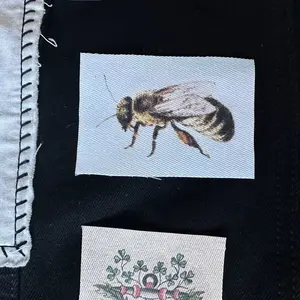 Bee Sew-On Fabric Patch