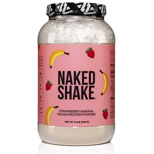 Naked Strawberry Banana Protein Shake - 30 Servings, 20g Protein, 3g Sugar, Lean Muscle Booster, Energy Beverage